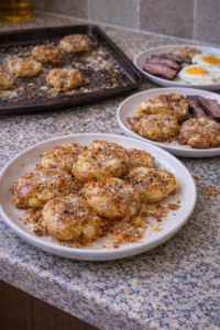 Parmesan Crusted Smashed Potatoes