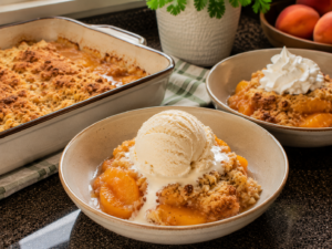 Peach Cobbler Dump Cake 